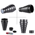 thumbnail image 3 of Andoer Metal Conical Snoot with Honeycomb Grid 5pcs Color Filter Kit for Bowens Mount Studio Strobe Monolight Photography Flash, 3 of 6