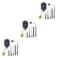 thumbnail image 1 of maskred 11 Pieces Wall Clock Movement Mechanism Replacement Tools Quartz Repair Shaft Black 3Set, 1 of 6
