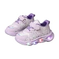 thumbnail image 5 of enyan Girl Tennis Shoes Kids Shoes Toddler Boys Girls Athletic Running Sports Strap Sneakers,Purple,Size 10, 5 of 7