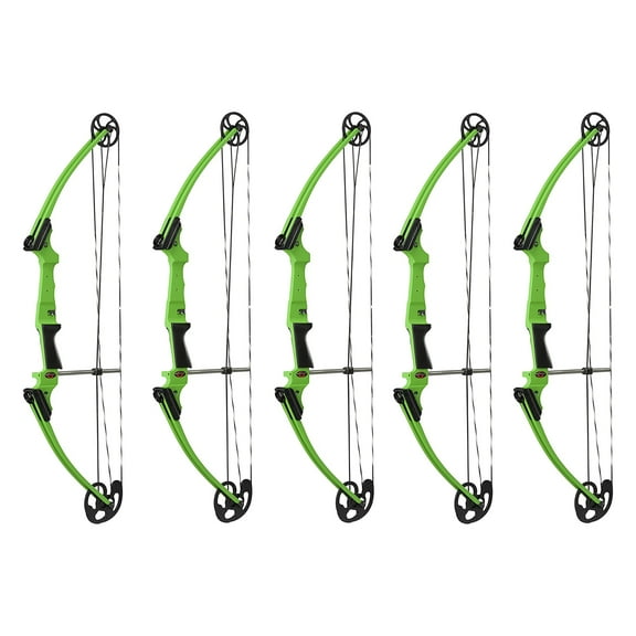 Genesis Archery Original Adjustable Right Handed Bow, Green (5 Pack)