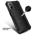 thumbnail image 6 of Nagebee For Motorola Moto G Stylus 5G 2024 Phone Case with Built-In Screen Protector, Nagebee Full-Body Protective Shockproof Rugged Bumper Impact Resist Durable Phone Cover (Black), 6 of 12