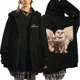 thumbnail image 3 of Deftones-Sudadera con capucha y cremallera para hombre y mujer, abrigo de manga larga de gran tamaño, estilo Harajuku, banda de Rock y Hip Hop, color blanco, ropa de calle, 2024, 3 of 5