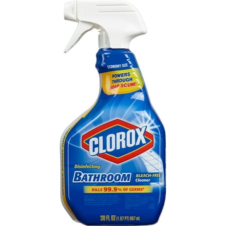Clorox Disinfecting Bathroom Cleaner Spray Bottle 30 Ounces