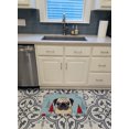 thumbnail image 3 of Carolines Treasures BB1758RUG Winter Holiday Fawn Pug Machine Washable Memory Foam Mat, 3 of 4
