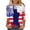 Blue*2 Tops for Women, variant on TARIENDY 3/4 Length Sleeve Womens Shirts Independence Day Plus Size Tunic Blouses Crewneck USA Flag Graphic T Shirt Loose Fit Spring Summer Outfits Blue*2 XXXL