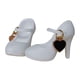 thumbnail image 2 of Zapatos de tacón alto para muñecas, zapatos de moda para muñecas BJD a escala 1/6 blanco, 2 of 9