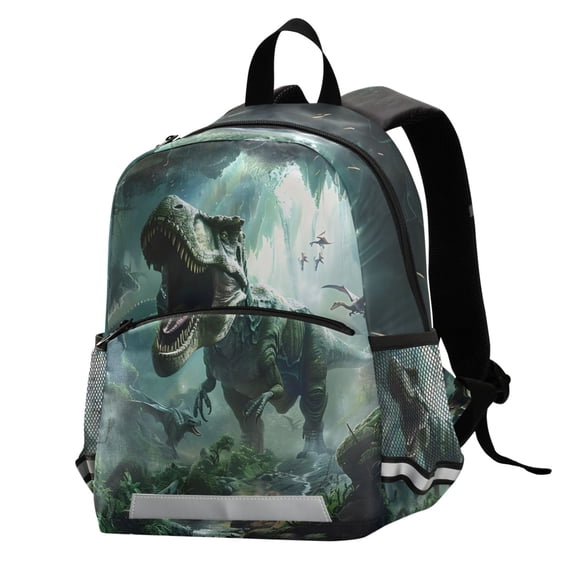 ALAZA Dinosaurs in Forest School Backpack Elementary Student Bookbag