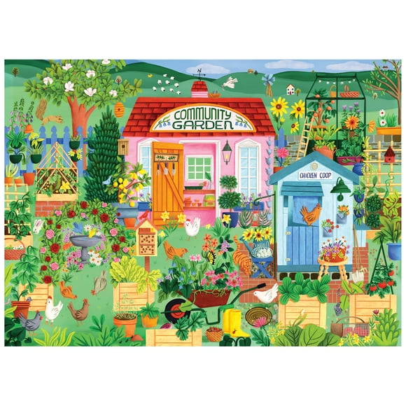 RoseArt - Lieux favoris 1000 pièces - HH jardin communautaire - Puzzle emboîtable pour adulte