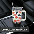 thumbnail image 7 of Strawberry Fruit 40 Oz Tumbler with Handle Lid and Straw, Stainless Steel Double Walled Vacuum Insulated Cup, Cute Anniversary Wedding Birthday Gifts Tumbler for Women Men Friends Outdoor Indoor, 7 of 7