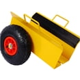 thumbnail image 2 of JERFIT Heavy Duty Panel Dolly Cart with 10" Air-Filled Tires, 600LB Capacity Auto-Clamp Moving Hand Truck for Drywall, Appliances, Doors, 2 of 10