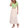 thumbnail image 2 of TOP CORTO SMOCKED INSPIRADOR PARA MUJERES CON MANGAS BOLLO EN CUADROS GINGHAM XL VERDE, 2 of 6
