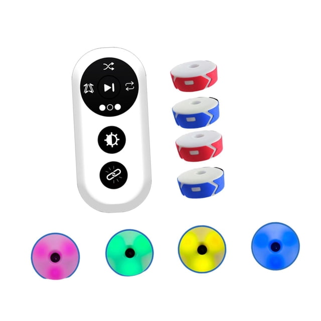 Luces de entrenamiento de reacción, luces de agilidad deportivas interactivas con control remoto, lámpara para correr, esgrima, baloncesto