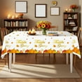 thumbnail image 5 of Wzzjkit Fall Tablecloth Rectangular, Thanksgiving Orange Pumpkin and Leaves Printed Table Cloth for Party Picnic Dinner Decor, Thanksgiving Tablecloth, 5 of 7