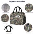 thumbnail image 4 of Insulated Lunch Bag for Women, Floral Print Oxford Fabric Lunch Box, Leakproof Thermal Cooler Tote for Work, School & Picnic, Camo, Camouflage Print, 4 of 5