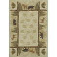 thumbnail image 2 of Addison Rugs Mayfield Washable Lodge Pinecones Khaki Rectangle Rug, 10' x 14', 2 of 6