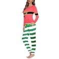 thumbnail image 2 of Pijama elegante de manga larga para mujer, conjunto de dos piezas, ropa de dormir informal, Jersey, traje de casa, ropa de dormir, regalo de Navidad, 2 of 3