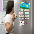 thumbnail image 5 of 32 Pieces Strong Dry Erase Magnetic Labels 3.3" x 1.3" | Writable Magnetic Name Tags Strips Plates Dry Erase Magnets for Whiteboard Classroom Locker Refrigerator Metal Shelves Crafts | Bonus Included, 5 of 5