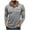 Silver, variant on BLCHUNen Long Sleeve Tops for Men Hooded Drawstring Pullover Button Casual Fall Workout Sports Sweatshirts with Pocket