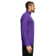 thumbnail image 2 of Team 365 TT31 Men's Zone Performance Quarter-Zip Pullover-Sport Purple-L, 2 of 3