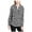 Black, variant on CALVIN KLEIN $69 Womens New 1406 Pink Printed V Neck Cuffed Casual Top S B+B