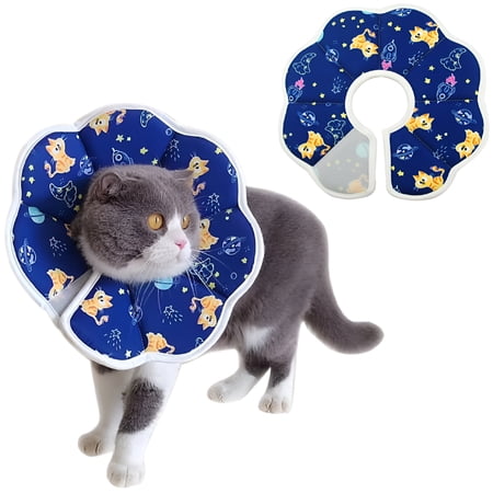 GASTROPOD 2026 New Soft Cat Recovery Collar, Adjustable Pet Cone for Cat Kitten Prevent From Licking Wounds, Not Block Vision, S Cat Cone Collar Soft