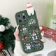 thumbnail image 3 of Funda navideña de oso 3D de Papá Noel para iPhone 16 15 14 13 11 12 Pro Max XR X XS Max 7 8 Plus SE 2020, funda trasera de silicona suave, 3 of 4