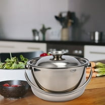 TABLZONE Nonstick Stainless Steel Soup Pot with Lid, Heat Retention Cooking Pot, , and Easy to Clean