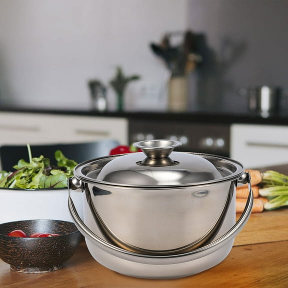 TABLZONE Nonstick Stainless Steel Soup Pot with Lid, Heat Retention Cooking Pot, , and Easy to Clean