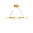 thumbnail image 1 of LUMINARIO DECORATIVO SUSPENDIDO PARA SALA ALUMINIO+SILICONA Y PINTADO DE ORO CON CONTROL, 1 of 5