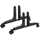 thumbnail image 5 of Juego de 2 soportes para mamparas divisorias de ambientes, de aleación de aluminio, ajustables en ancho y móviles, con ruedas, color negro, 5 of 12