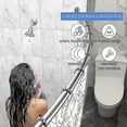 thumbnail image 2 of Adjustable Curved Shower Curtain Rod - 304 Stainless Steel Rings Included-SinKeeU, 2 of 5
