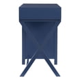 thumbnail image 3 of Linon Peggy Side Storage Wood Desk with 4 Drawers Silver Hardware in Navy Blue, 3 of 4