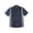 Dark Navy/ Smoke, variant on LS524L Industrial Colorblocked Short Sleeve Shirt - Long Sizes - Dark Navy/ Smoke - 2XLT