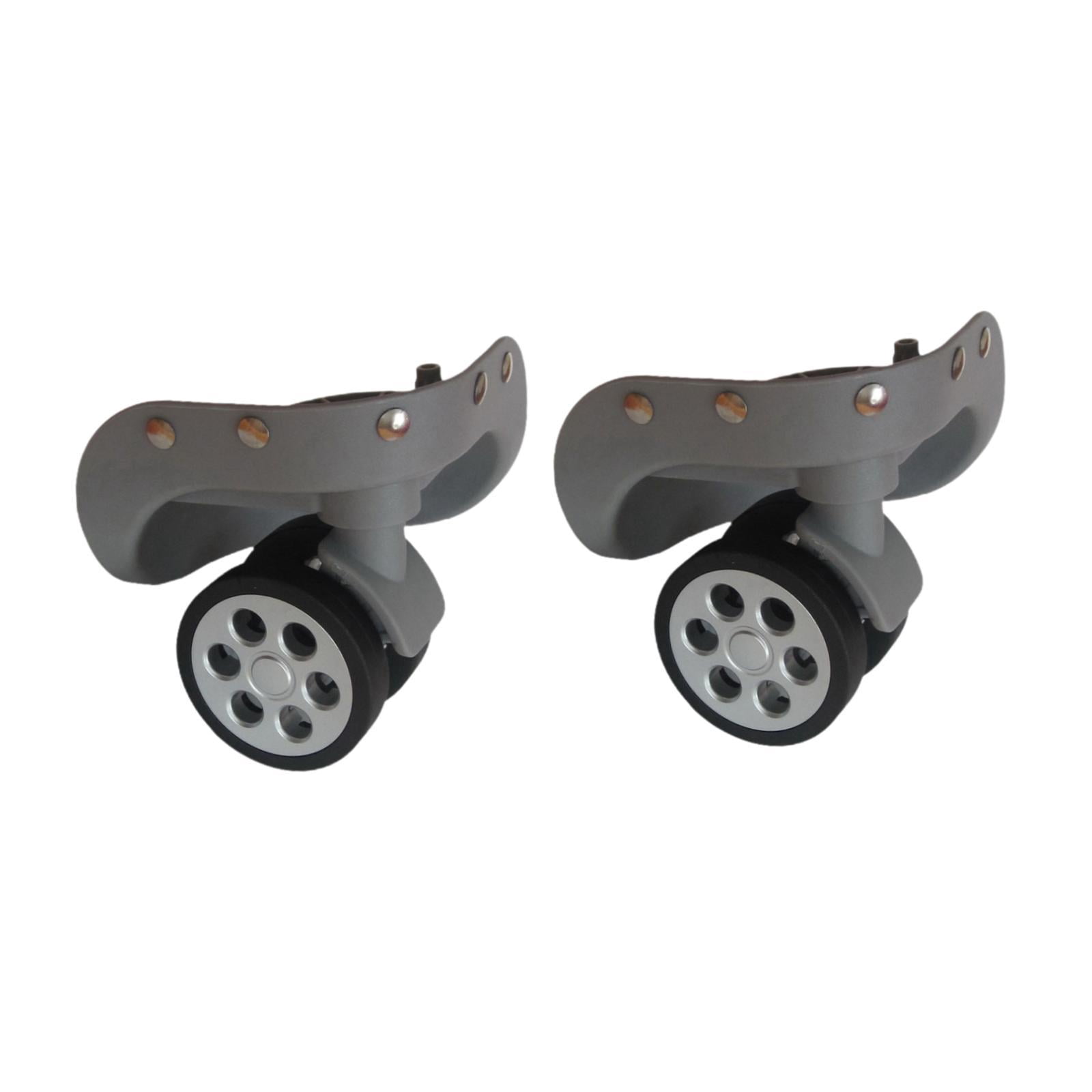 2 Pieces Luggage Wheels Suitcase Wheels Repair Parts 360 Swivel for Travel Luggage Trolley Cases