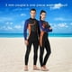 thumbnail image 3 of HETSUITS Caracteres chinos Traje de buceo Pareja Swimsuit Elasticity UV Protección de surf Traje de surf para Snorkel Surfing Women's Orange L 3mm Eigraketly  OD017111-22, 3 of 6