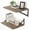Grey With Metal Bracket, variant on Deep Floating Shelves for Wall, 12 Inch Deep Floating Shelves Set of 3, 16W x 12D Wood Wall Shelves, Wide Wood Shelves with Metal Bracket for Living Room, Kitchen, Office, Bedroom - Oak