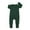 Dark Green, variant on MEZZALL Baby Ribbed Pajamas Girls Boys Zipper Long Sleeve Romper Jumpsuit Stylish Loungewear, Dark Green, 18-24 Months
