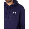 thumbnail image 4 of Under Armour Essential Fleece Hoodie, Blue, 4 of 6