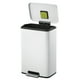 thumbnail image 2 of Bote de Basura EKO Madison Acero Inoxidable Blanco 50 L Con Tapa y Pedal, 2 of 5