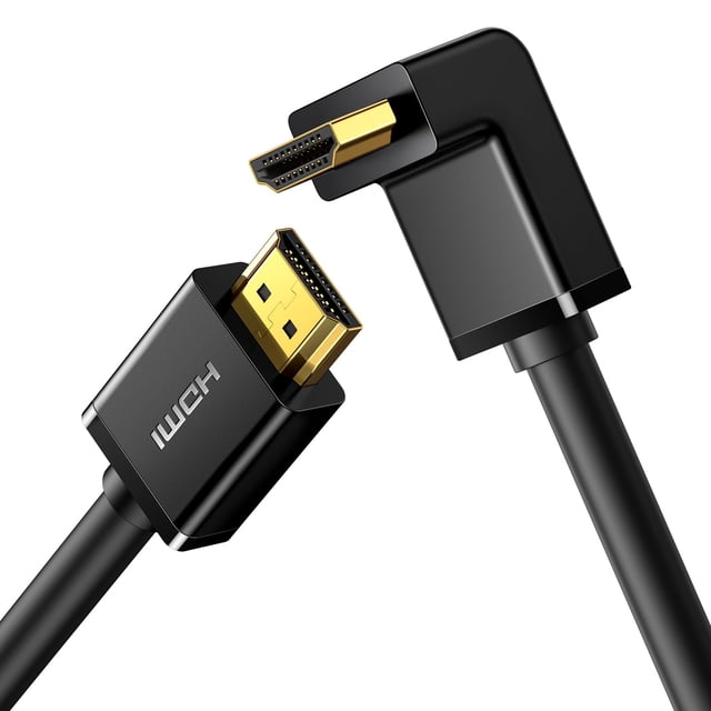 Cable HDMI UGREEN 4K con ángulo recto de 90 grados, 1 m, HDMI 2.0