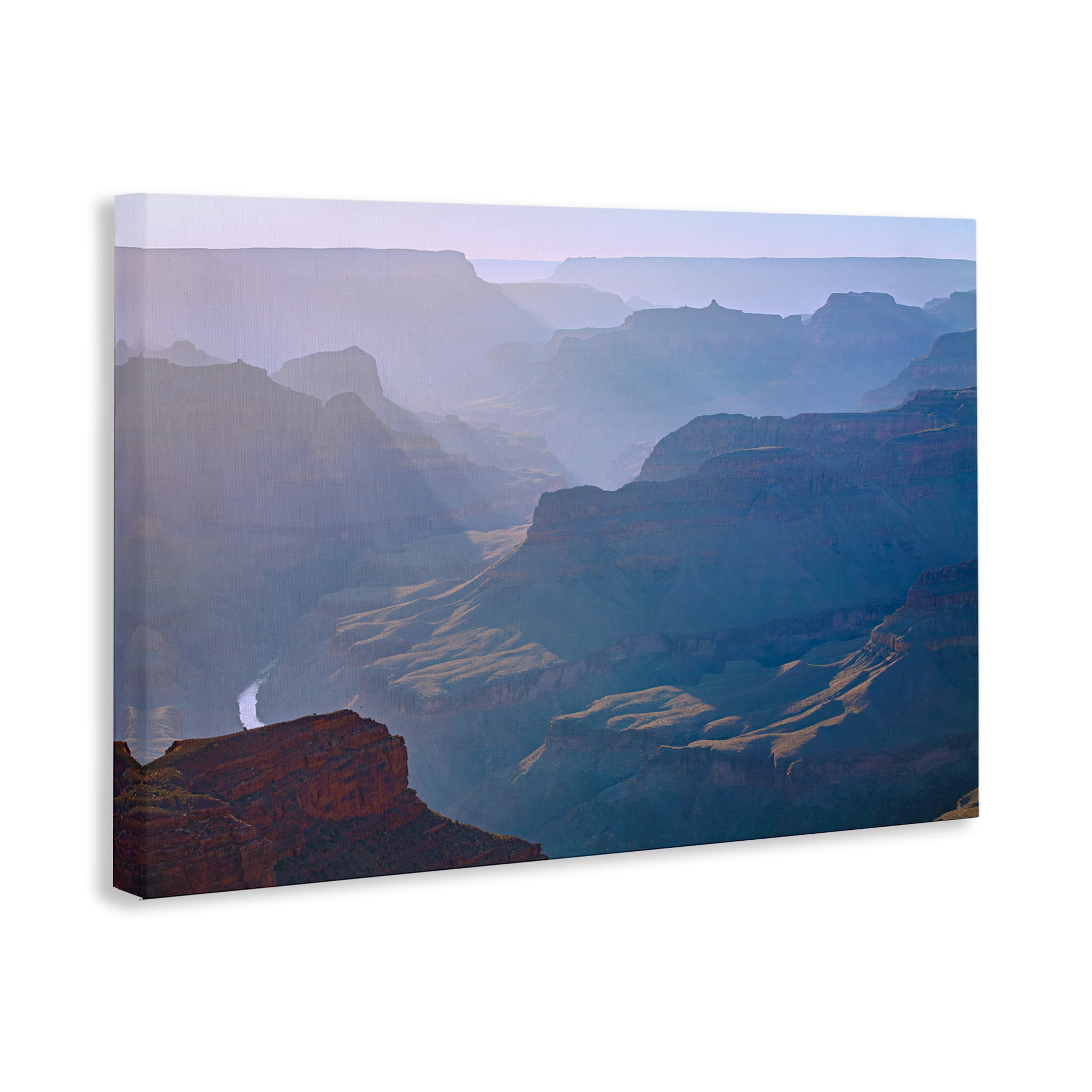 Stupell Industries Sun Rays Mountain Mesa Landscape & Nature Photography Wrapped Canvas Art Print Wall Art, 24 x 16