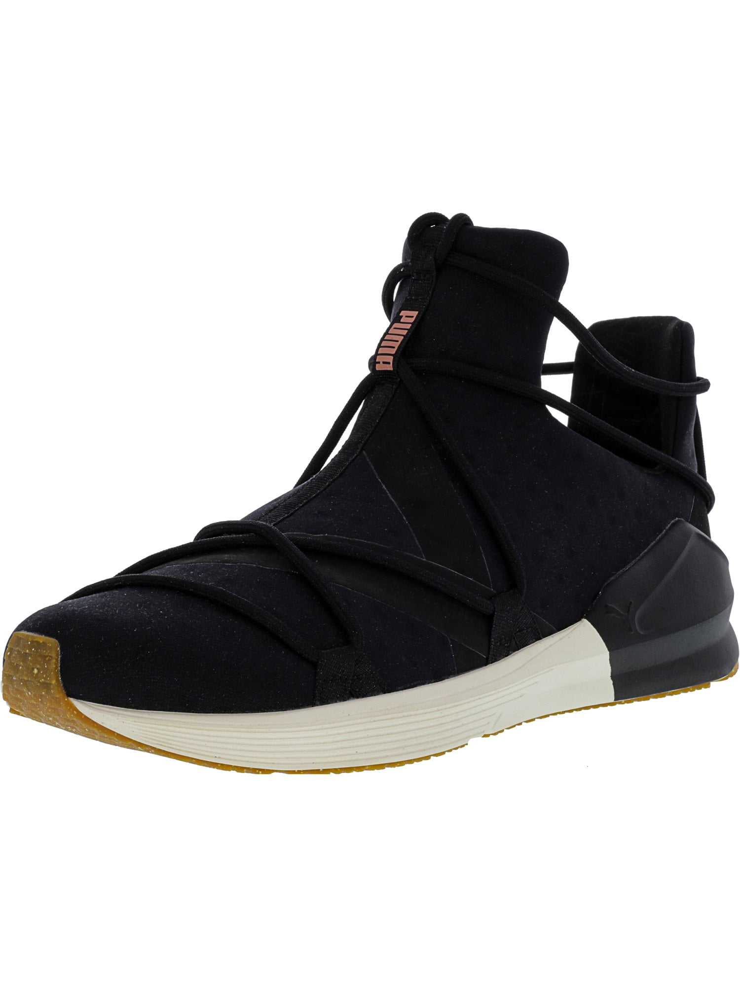 puma black high ankle shoes