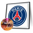 thumbnail image 2 of 5D DIY diamante pintura París insignia completa taladro redondo mosaico Rhinestone imagen Hugtrwg Para estrenar, 2 of 9