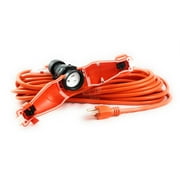 Easylife Tech, 25 ft Outdoor Extension Cord with Waterproof Connector Rated IP65 - 14/3 Gauge