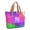 Purple and Pink Checkered Pattern, variant on Purple and Pink Checkered Pattern Large Tote Bag for Women, Polyester Roomy Beach Bag with Pockets and Zipper, Water Resistant Gifts Ideas for Women Men