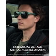 thumbnail image 2 of Gafas de sol polarizadas para hombre ATTCL metal AL-MG rectangulares 8587, 2 of 7