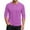 Hot Pink, variant on VSSSJ Mens 3/4 Sleeve Henley Shirt Button Up Solid Color Shirt Top Comfortable Breathable Round Neck Casual Stylish Pullover Shirt Dark Green XXL