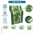 thumbnail image 6 of St. Patrick's Day Table Runner - 90 Inch Long Lucky Shamrock Grasses Green Plaid Cotton and Linen Blended Dress Scarves Farmhouse Table Runner for Kitchen Dining, Coffee Table, 13" x 90", 6 of 8