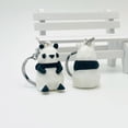 thumbnail image 6 of Yoetaun Adorable Silicone Panda Keychain Cartoon Animal Pendant Keyring Handmade Backpack Accessory for Girls and Boys Color 1, 6 of 9