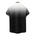 thumbnail image 5 of ZCFZJW Mens Ombre Hawaiian Shirts Casual Tie Dye Color Block Printed Summer Short Sleeve Button Down Graphic Holiday T-Shirts Loose Regular Fit Beach Vacation Outfits Black XXXXL, 5 of 5